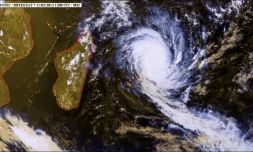 Le cyclone tropical Giovanna (image satellite www.mtotec.com)