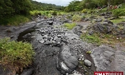 Le lit de la rivière Langevin à Saint-Jseph est à sec