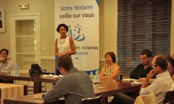 Mardi 14 février 2012 - Conférence de presse de la Chambre des Notaires (Photo D.R)