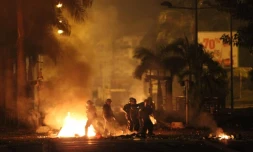 Mercredi 22 février 2012 - Container en feu au Jumbo Score du Chaudron