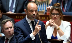 Le Premier ministre français Edouard Philippe répond aux questions des députés, le 24 juillet 2018, à l'Assemblée Nationale