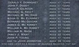 Un monument dédié aux victimes du Bloody Sunday à Londonderry, en Irlande du Nord le 15 juin 2010