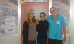 Alizée Morel, Emma Morel et Marjorie Hoareau aux championnats de France de natation (photo D.R)