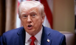 Donald Trump lors du conseil des ministres à la Maison Blanche, à Washington, le 26 février 2025