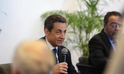 Rencontre de Nicolas Sarkozy, Jean-Louis Borloo, Dominique Perben, Marie Luce Penchard et François Baroin avec les élus et responsables locaux de l'UMP, à l'hôtel Créolia à Saint-Denis, mercredi 4