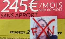 Panneaux d'affiches électorales pour la présidentielle 2012