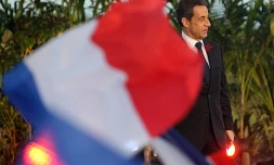 Nicolas Sarkozy en  campagne pour la  présidentielle 2012
