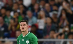 Le demi d'ouverture Jonathan Sexton lors du match contre l'Ecosse au Mondial, le 22 septembre 2019 Ă Yokohama