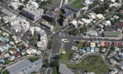 Vue aérienne de la commune du Port