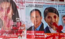 Affiches électorales pour les législatives de juin 2012