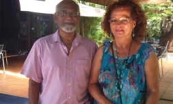 Darma Seethanen et sa suppléante Brigitte Malet (Photo D.R)