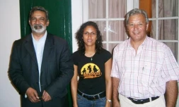 Axel Kichenin, Larissa Imouche et Maurice Gironcel (Photo D.R)