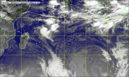 Perturbation tropicale dans la zone Océan Indien (image satellite www.mtotec.com)