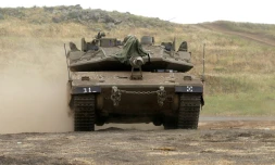 Man?uvres militaires de l'armée israélienne sur le plateau du Golan, le 7 mai 2018