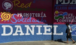 Daniel Ortega, "El Comandante", qui fêtera ses 71 ans le 11 novembre, est donné très largement favori