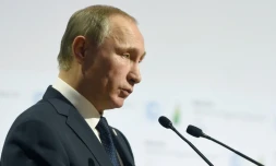 Le président russe Vladimir Poutine au Bourget près de Paris, le 30 novembre 2015