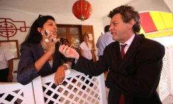 Jean Louis Borloo et Nassimah Dindar en 2007