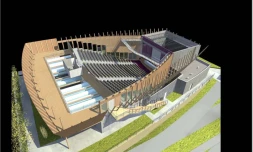 Croquis du nouvel amphithéâtre (Groupement Olivier Brabant / Integrale Ingenierie / Laroche Joubert / Imageen / Aiee acoustique)