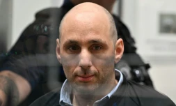 Cédric Jubillar lors de son procès à Albi, dans le sud-ouest de la France, le 23 septembre 2025