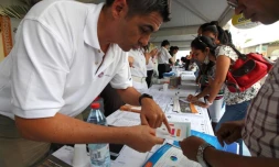 Vendredi 29 juin 2012 - &quot;Village des entreprises&quot; à la chambre de commerce et d'industrie de La Réunion (Photo image-reunion.re pour www.ipreunion.com)