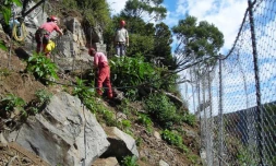 Mardi 10 juillet 2012 - Réhabilitation et sécurisation du sentier de Grand Bassin (photo D.R)