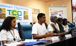 Lors de la conférence de presse de présentation de Cap à l'ouest (Photo D.R.)