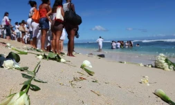 Vendredi 27 juillet 2012 - Hommage Ă Alexandre Rassiga sur la plage des Brisants Ă Saint-Gilles (Photo www.image-reunion.re pour www.ipreunion.com)