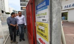 Mercredi 1er août 2012 - Mouvement de protestation des chefs d'entreprises en difficultés devant la caisse générale de sécurité sociale
