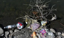 Déchets sur le sentier littoral Nord