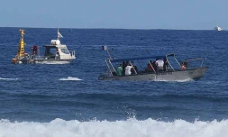 Mardi 7 Aout 2012
Relevé de balise au large de Saint-Leu