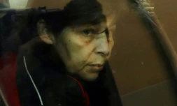 Patricia Dagorn, accusée d'être une empoisonneuse en série, arrive au tribunal de Nice, le 15 janvier 2018 