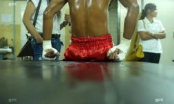 Muay thai au stadium Rajadamnern de  bangkok
