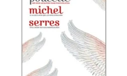 Couverture de "Petite poucette". Vision pixélisée de la création de l'Homme par Michel-Ange (plafond de la Chapelle Sixtine à Rome)