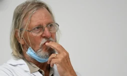 Le professeur Didier Raoult lors d'une conférence de presse le 27 août 2020 à Marseille