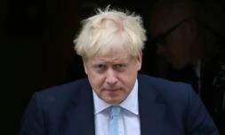 Le Premier ministre britannique Boris Johnson quitte le 10 Downing Street Ă Londres, le 3 octobre 2019