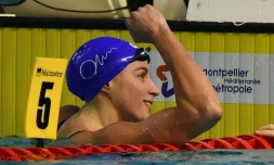 Charlotte Bonnet, lors des championnats de France à Montpellier, le 3 décembre 2017