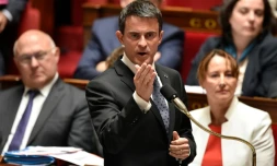 Le Premier ministre Manuel Valls à l'Assemblée nationale, le 17 mai 2016
