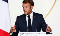 Le président français Emmanuel Macron à Paris le 1er septembre 2022  