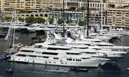 Des yachts dans le port de Monaco en septembre 2018