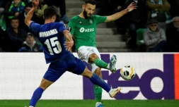 Pas de vainqueur dans le match entre les Verts de Saint-Etienne et La Gantoise, à Geoffroy-Guichard, le 28 novembre 2019