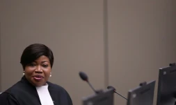 La procureure de la CPI Fatou Bensouda, le 8 juillet 2018 à La Haye