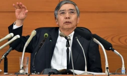 Le gouverneur de la Banque du Japon, Haruhiko Kuroda, le 7 octobre 2015 à Tokyo