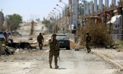 Des membres des Forces démocratiques syriennes à Tabqa, au nord de Raqa, le 12 mai 2017