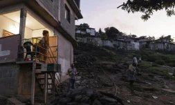 Le bidonville de Kawéni, près de Mamoudzou, à Mayotte, le 26 avril 2023