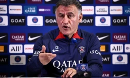 Christophe Galtier à Saint-Germain-en-Laye le 14 avril 2023