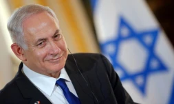 Le Premier ministre israélien Benjamin Netanyahu à Paris le 16 juillet 2017