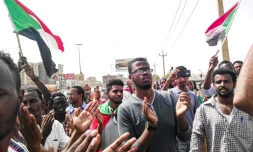 Des Soudanais manifestent le 18 juillet 2019, à Khartoum, en "hommage" aux manifestants tués dans la répression du mouvement de contestation