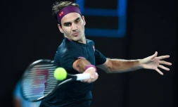 Roger Federer à l'Open d'Australie le 30 janvier 2020 à Melbourne