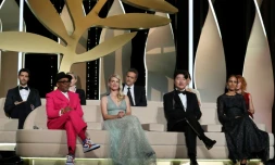 Le jury du 74e festival de Cannes lors de la cérémonie d'ouverture le 6 juilet 2021