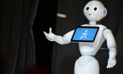 Le robot humanoïde Pepper, le 20 octobre 2015 à Laguna Beach, en Californie